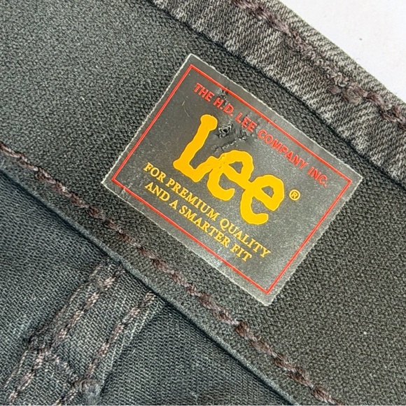 Woman’s Lee Brand Black Denim Jeans Size 14M - Picture 3 of 6